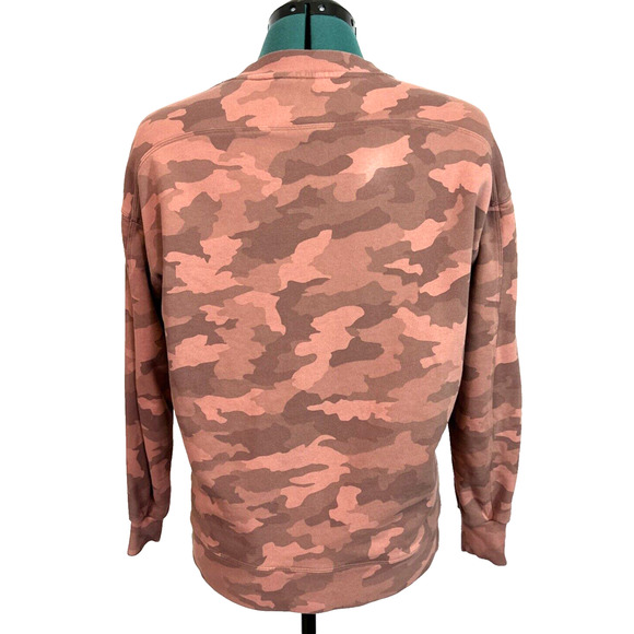 Lululemon Perfectly Oversized Crew‎ Neck Sweatshirt Camouflage Rose Camo Size 2 - Picture 5 of 7